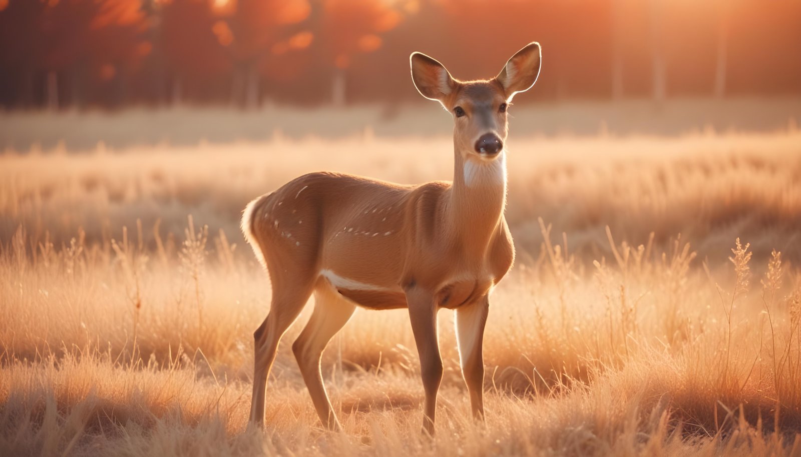 Majestic Deer Wildlife Portrait in Natural Forest Environment