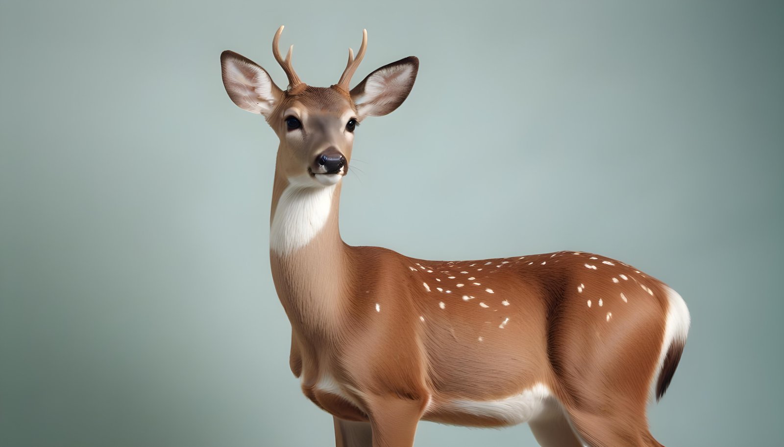 Majestic Deer Wildlife Portrait in Natural Forest Environment