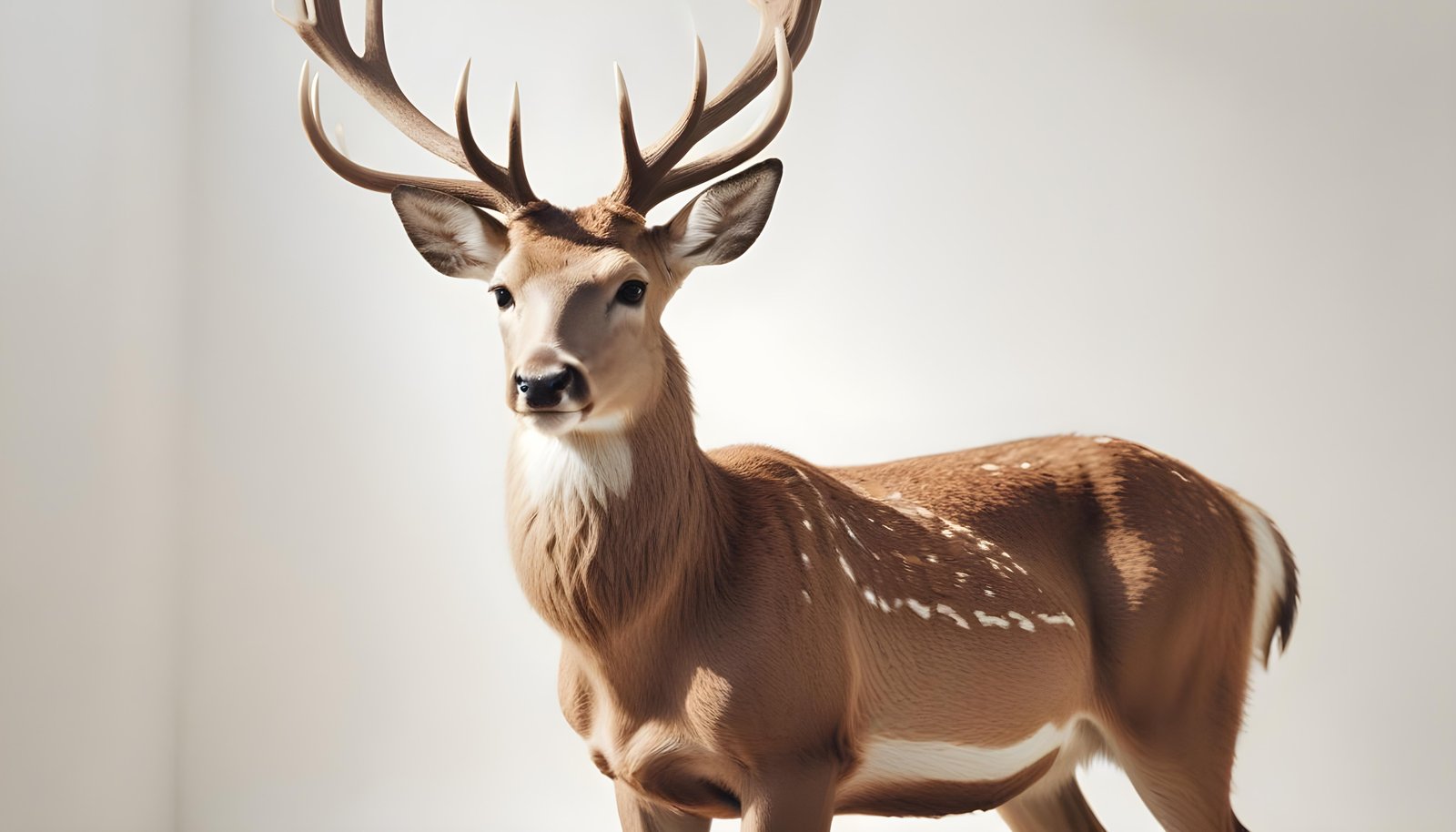 Majestic Deer Wildlife Portrait in Natural Forest Environment