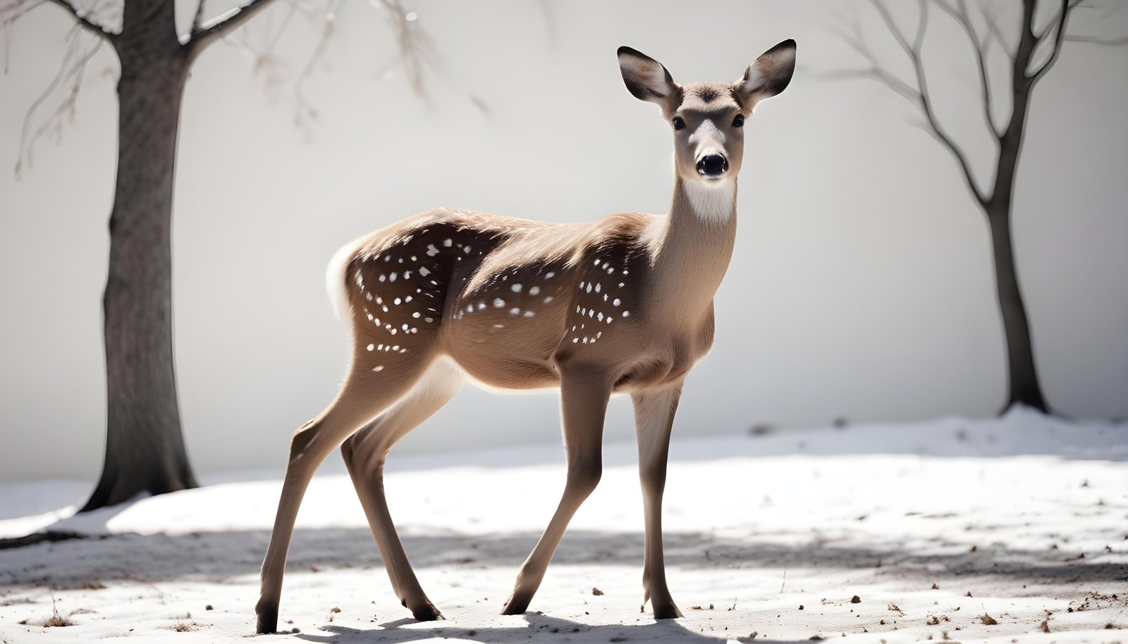Majestic Deer Wildlife Portrait in Natural Forest Environment