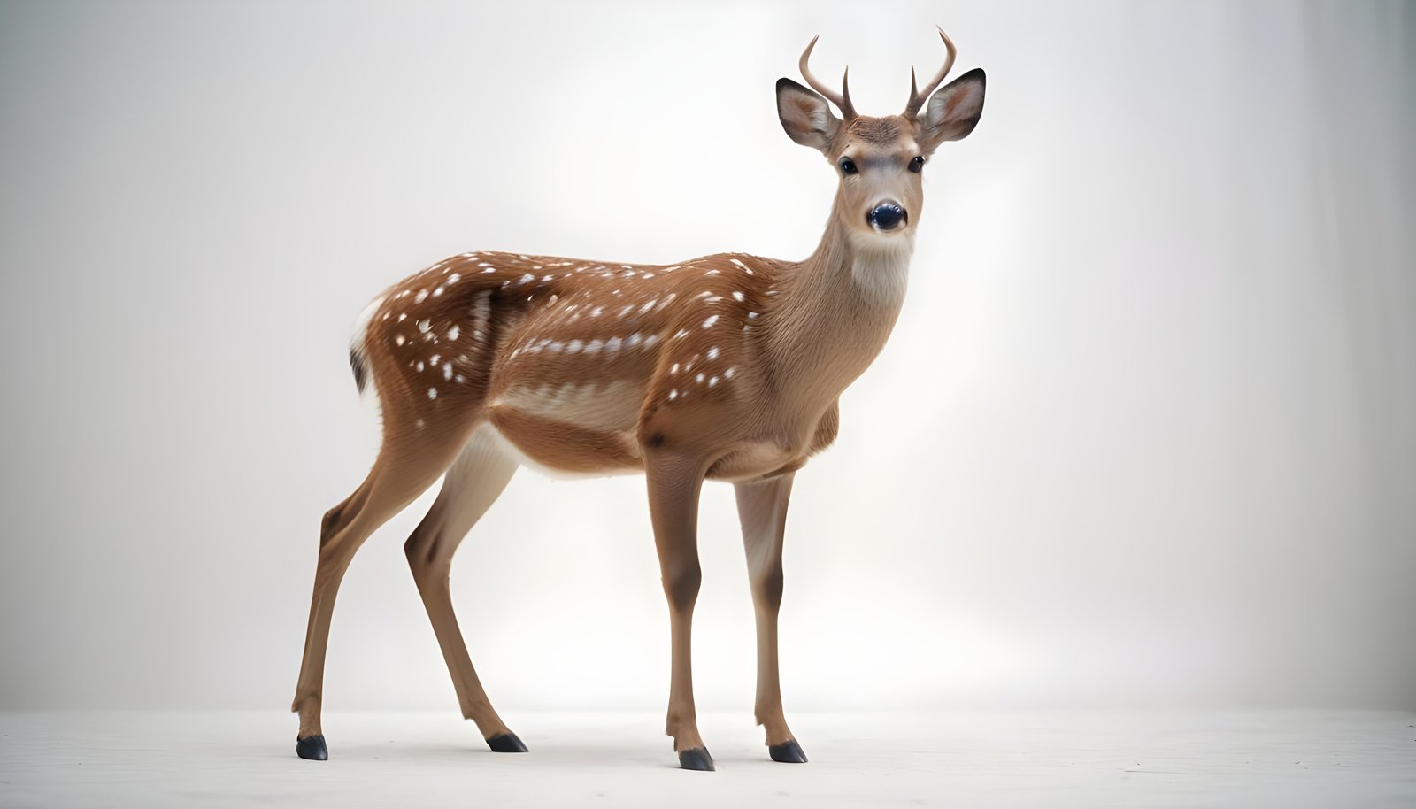 Majestic Deer Wildlife Portrait in Natural Forest Environment