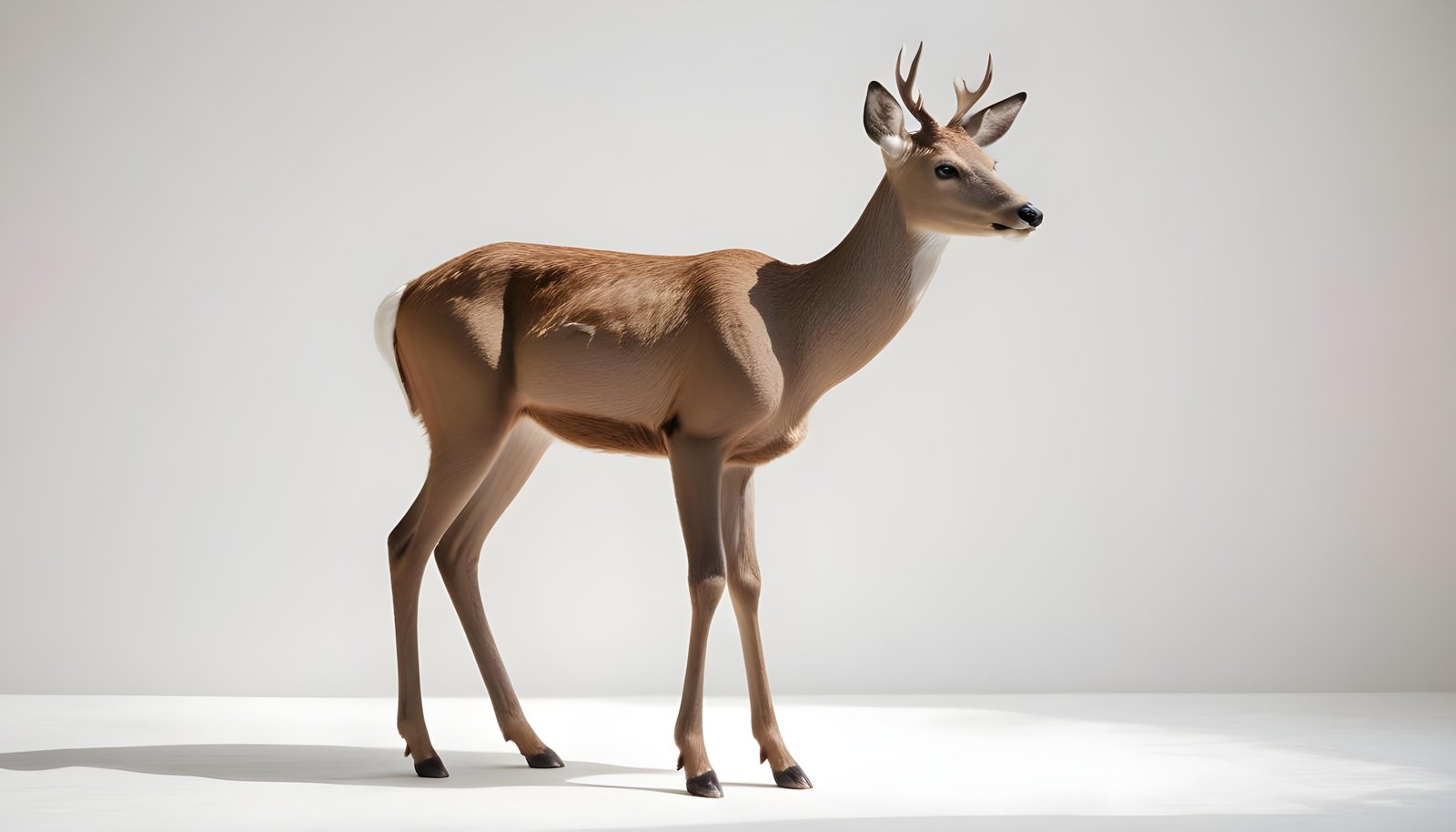 Majestic Deer Wildlife Portrait in Natural Forest Environment