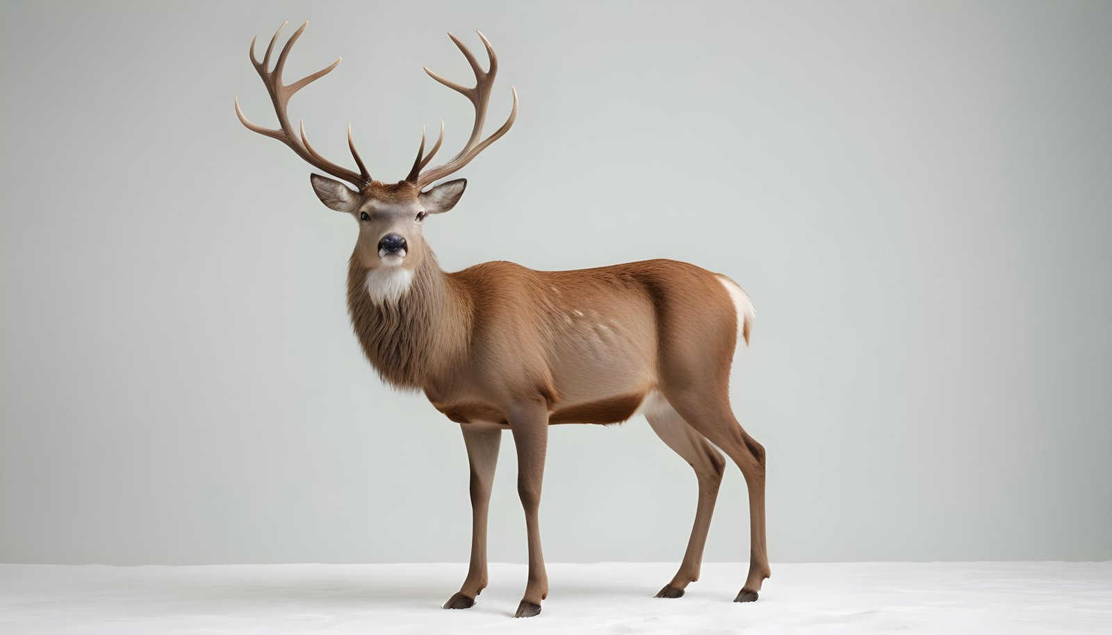 Majestic Deer Wildlife Portrait in Natural Forest Environment