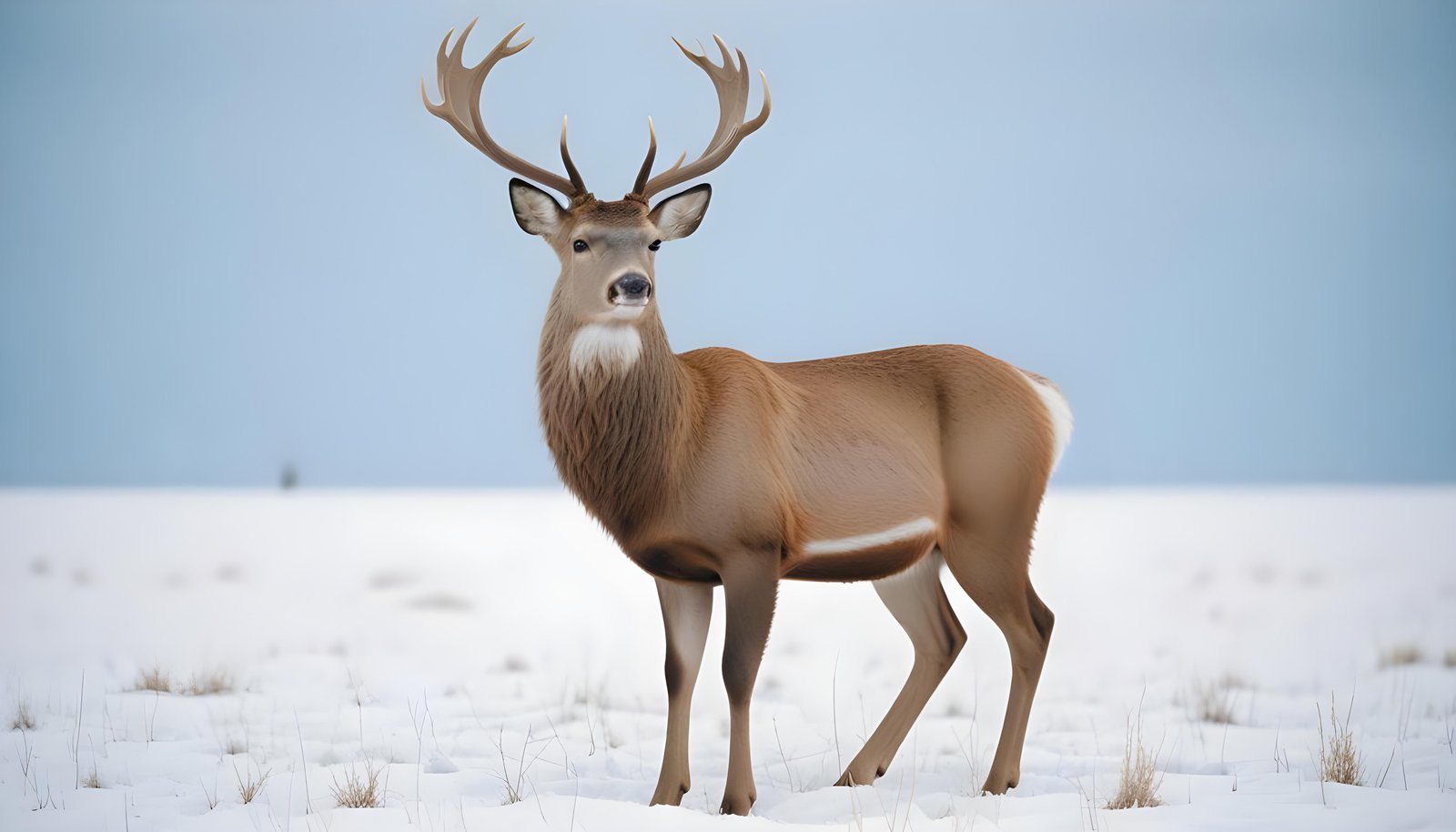 Majestic Deer Wildlife Portrait in Natural Forest Environment
