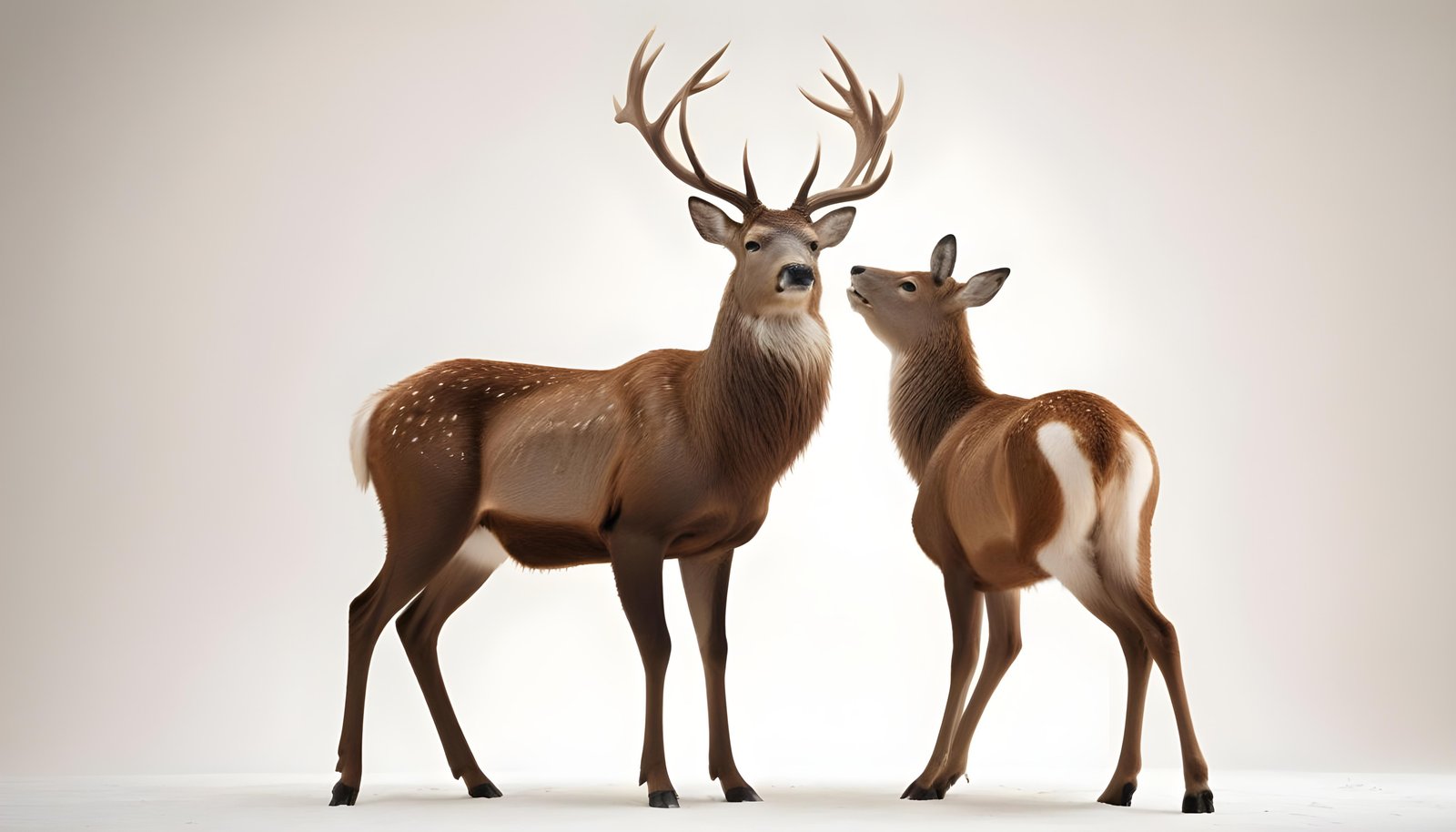 Majestic Deer Wildlife Portrait in Natural Forest Environment