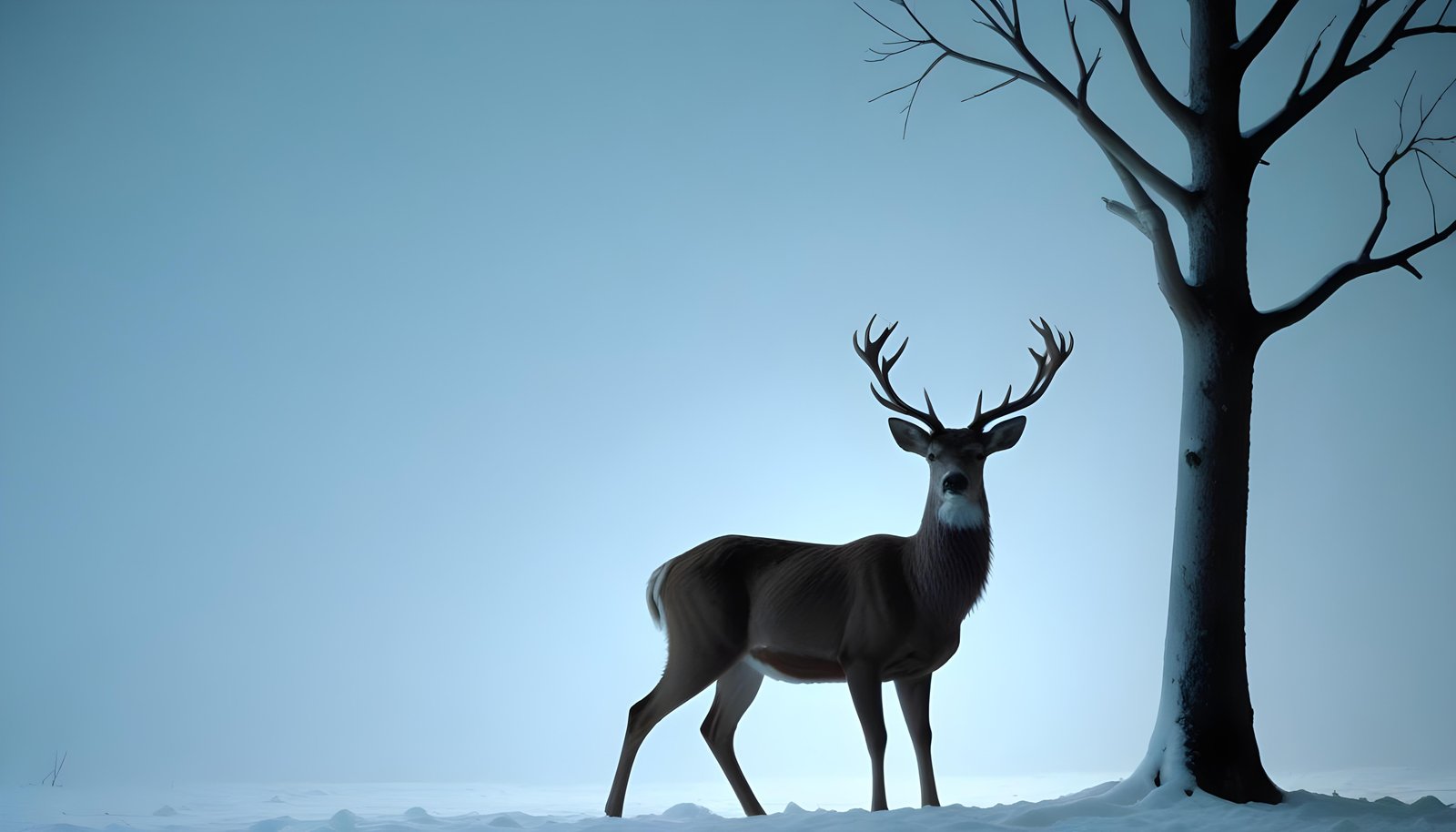 Majestic Deer Wildlife Portrait in Natural Forest Environment