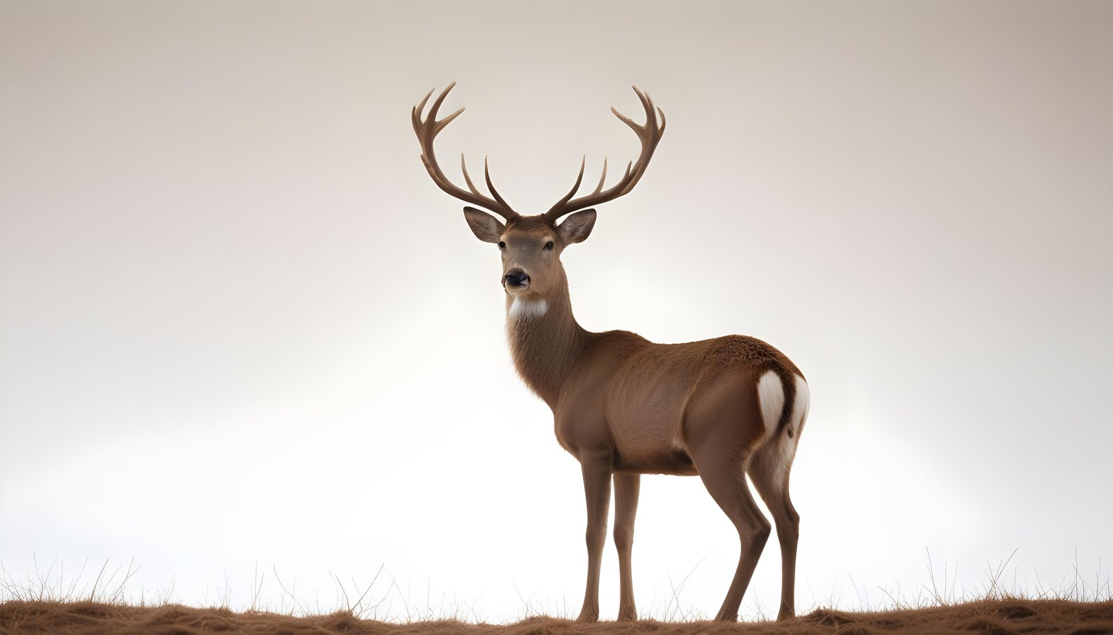 Majestic Deer Wildlife Portrait in Natural Forest Environment