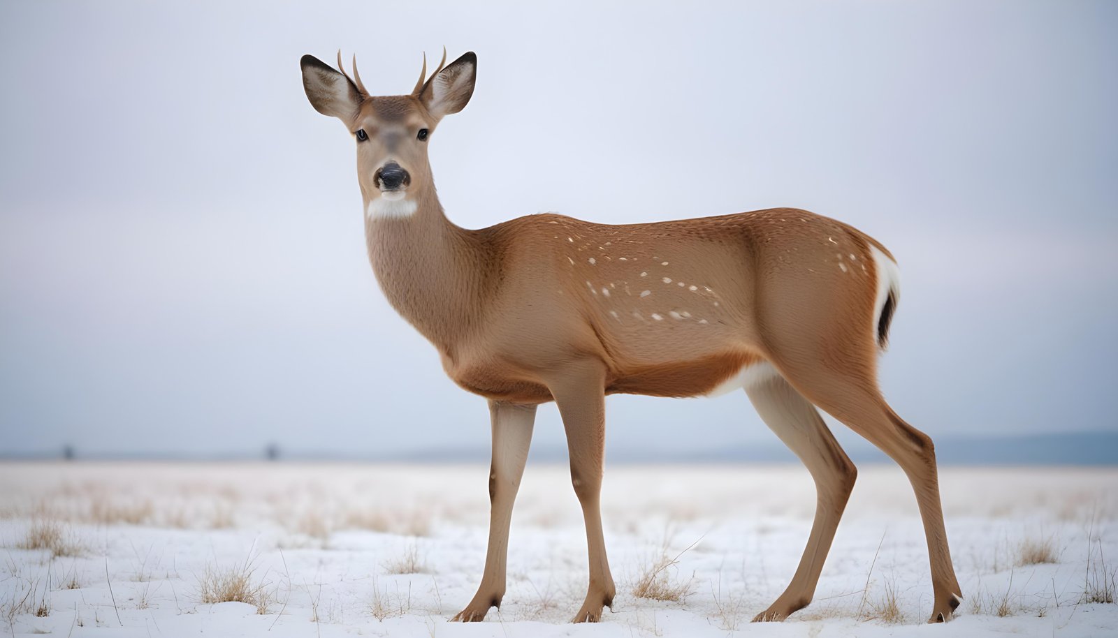 Majestic Deer Wildlife Portrait in Natural Forest Environment