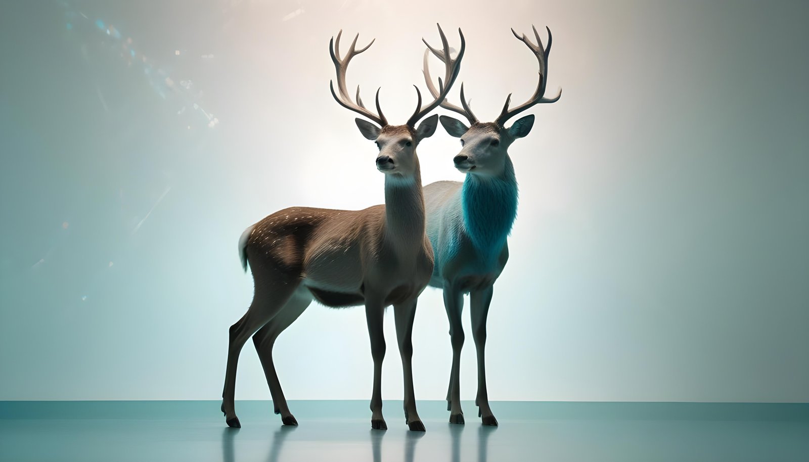 Majestic Deer Wildlife Portrait in Natural Forest Environment