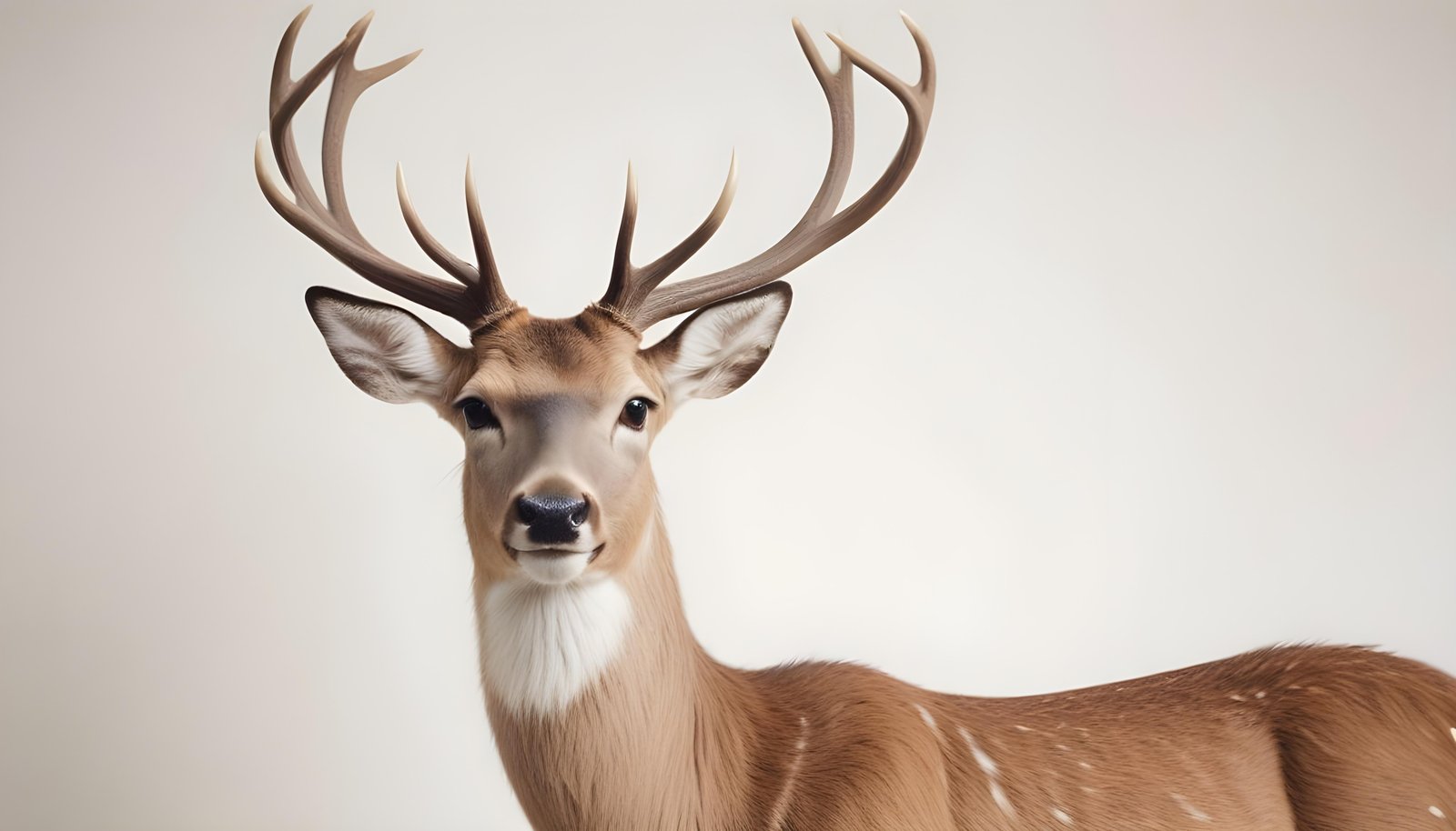 Majestic Deer Wildlife Portrait in Natural Forest Environment