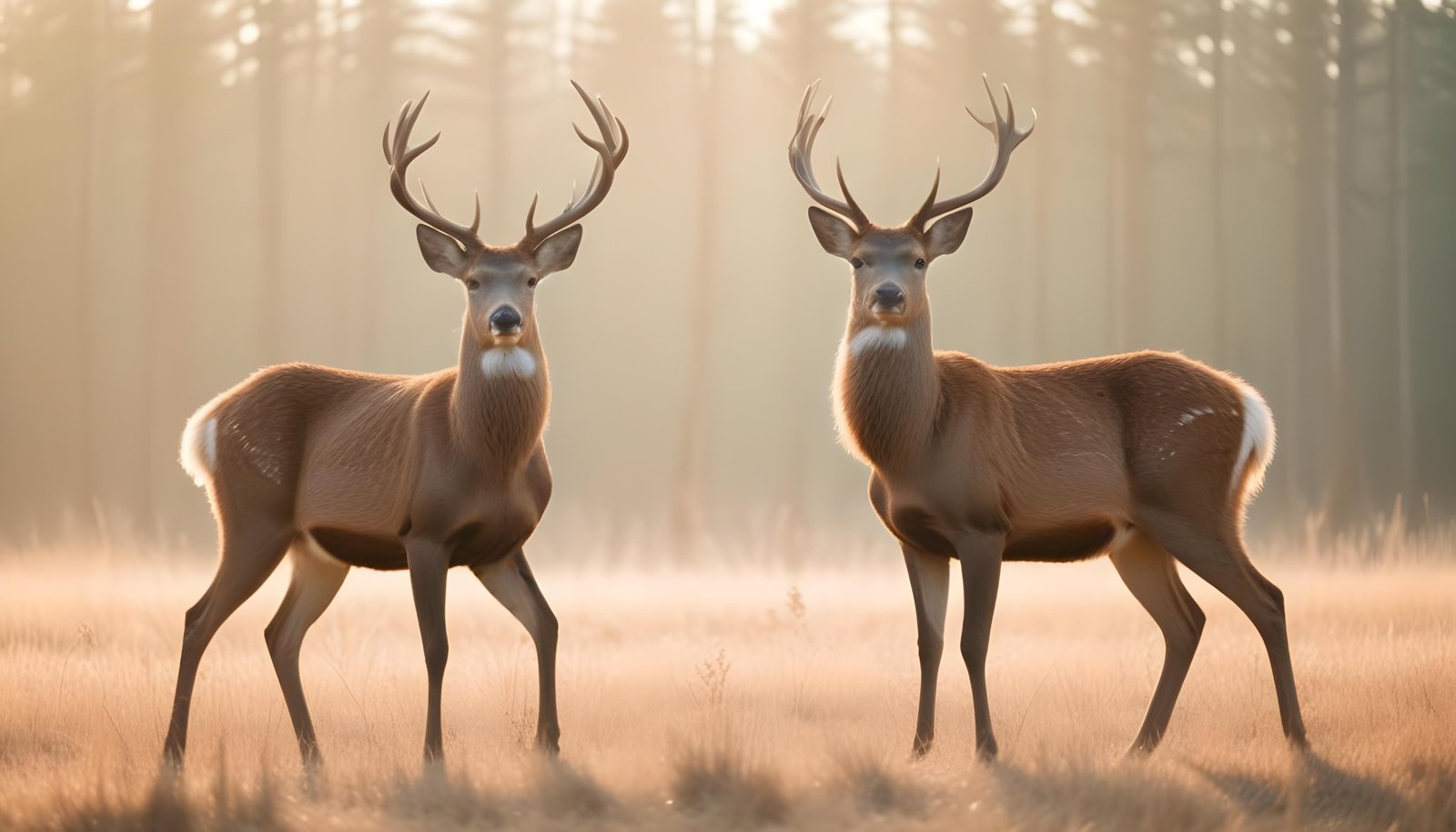Majestic Deer Wildlife Portrait in Natural Forest Environment