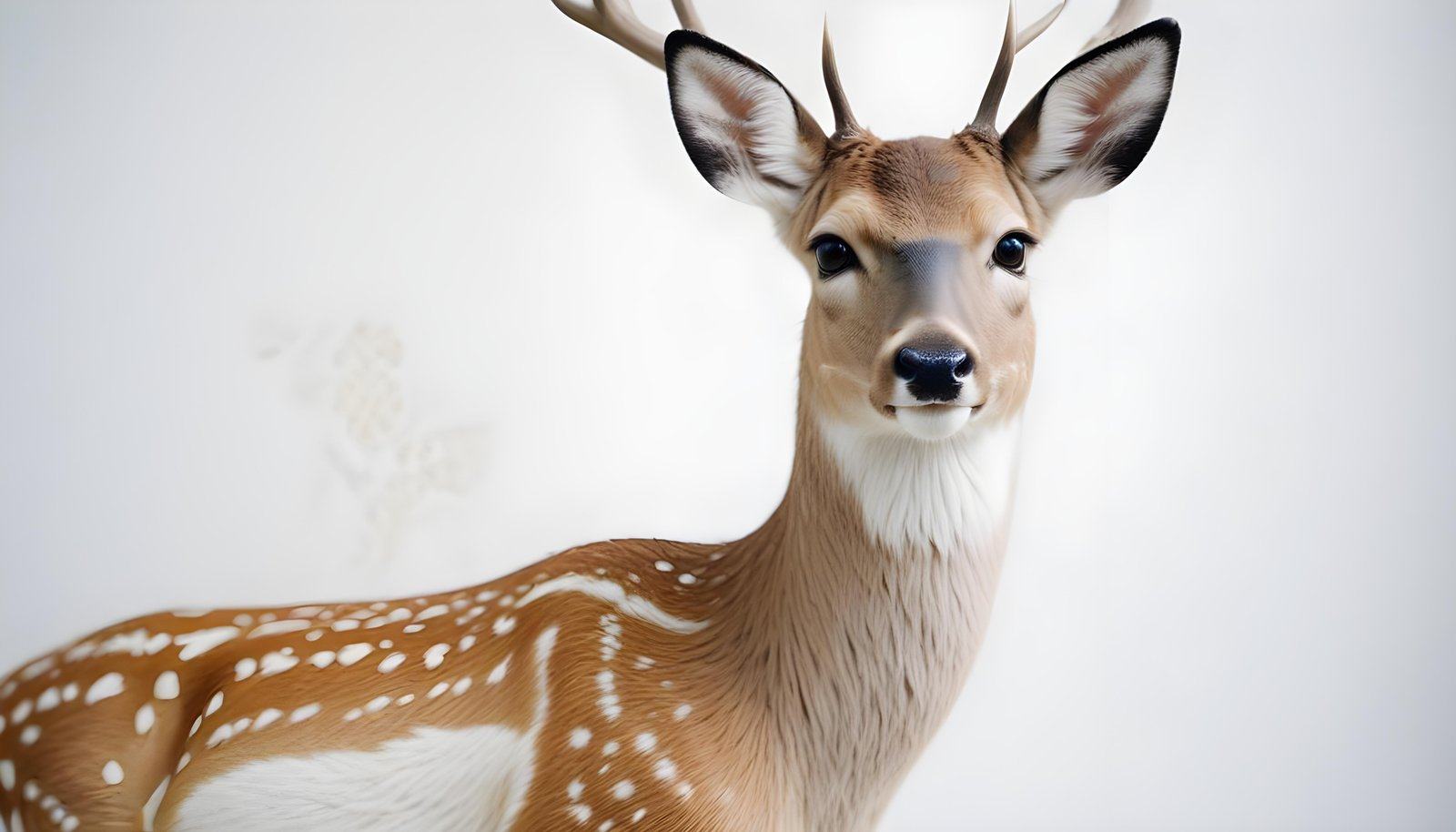 Majestic Deer Wildlife Portrait in Natural Forest Environment