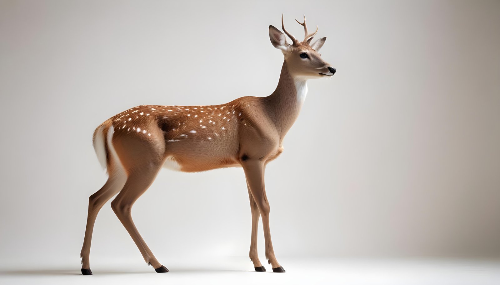 Majestic Deer Wildlife Portrait in Natural Forest Environment