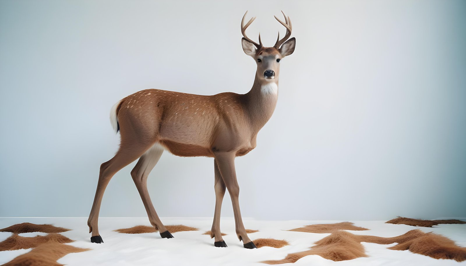 Majestic Deer Wildlife Portrait in Natural Forest Environment