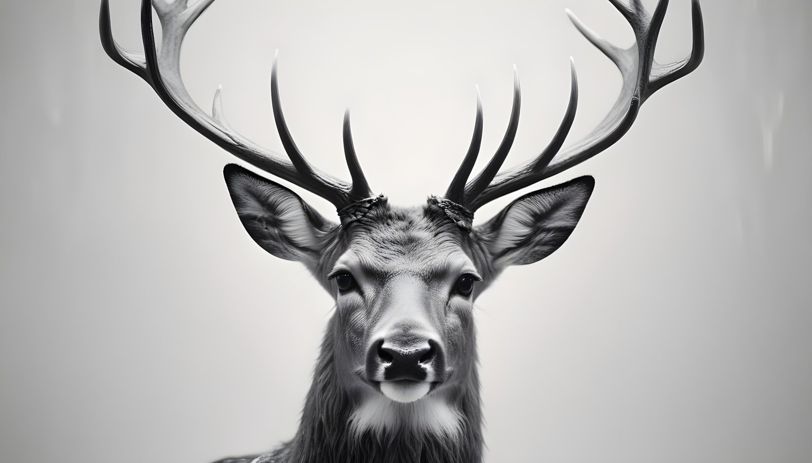 Majestic Deer Wildlife Portrait in Natural Forest Environment