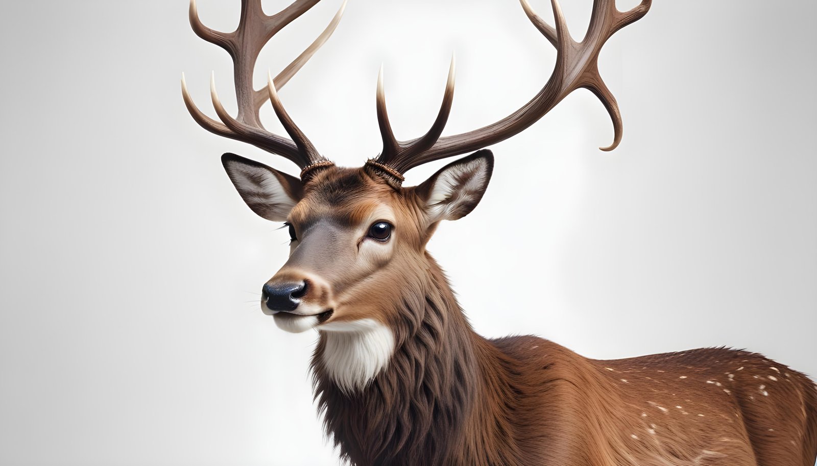 Majestic Deer Wildlife Portrait in Natural Forest Environment