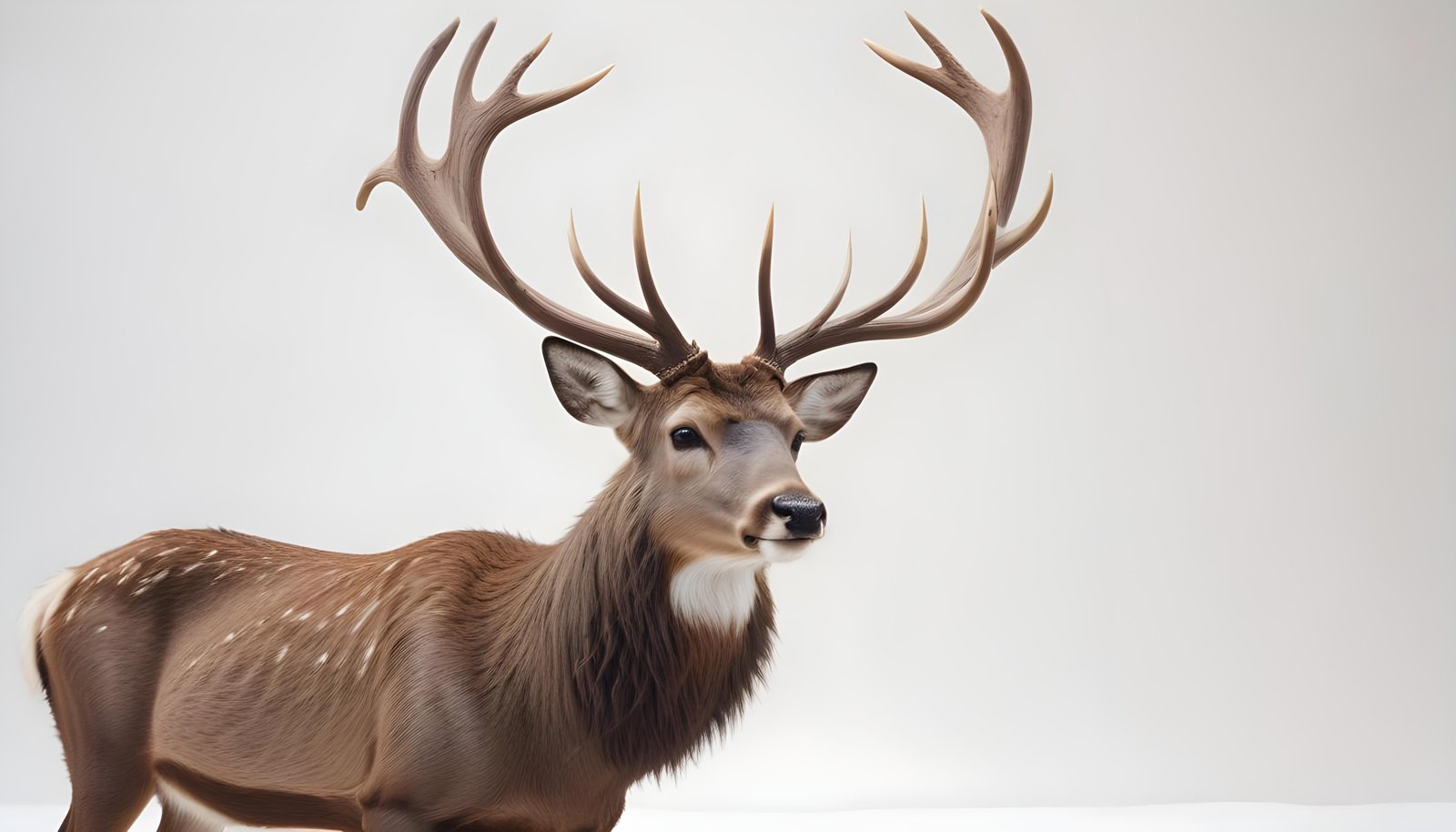 Majestic Deer Wildlife Portrait in Natural Forest Environment