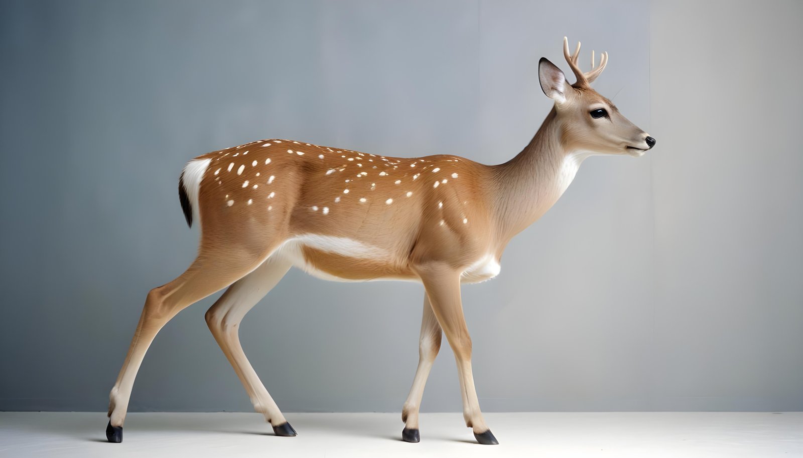 Majestic Deer Wildlife Portrait in Natural Forest Environment