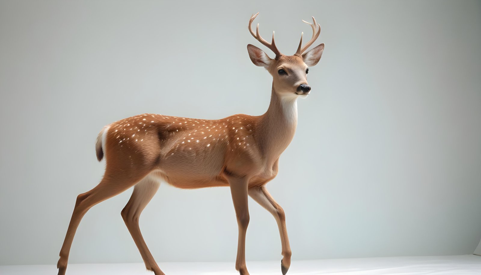 Majestic Deer Wildlife Portrait in Natural Forest Environment