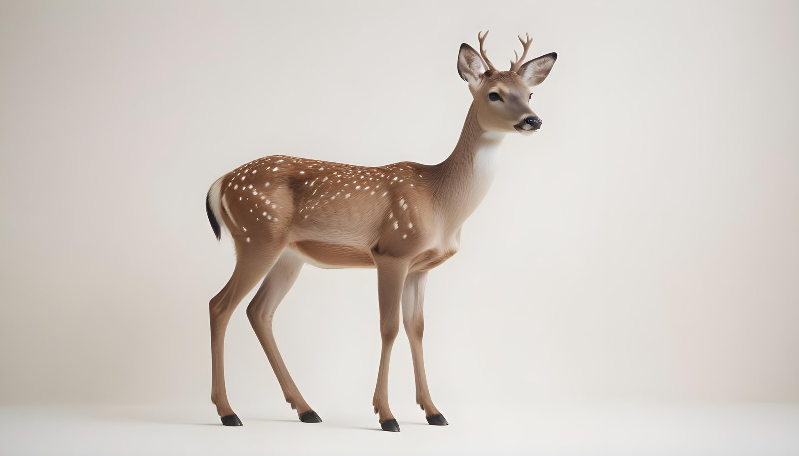 Majestic Deer Wildlife Portrait in Natural Forest Environment