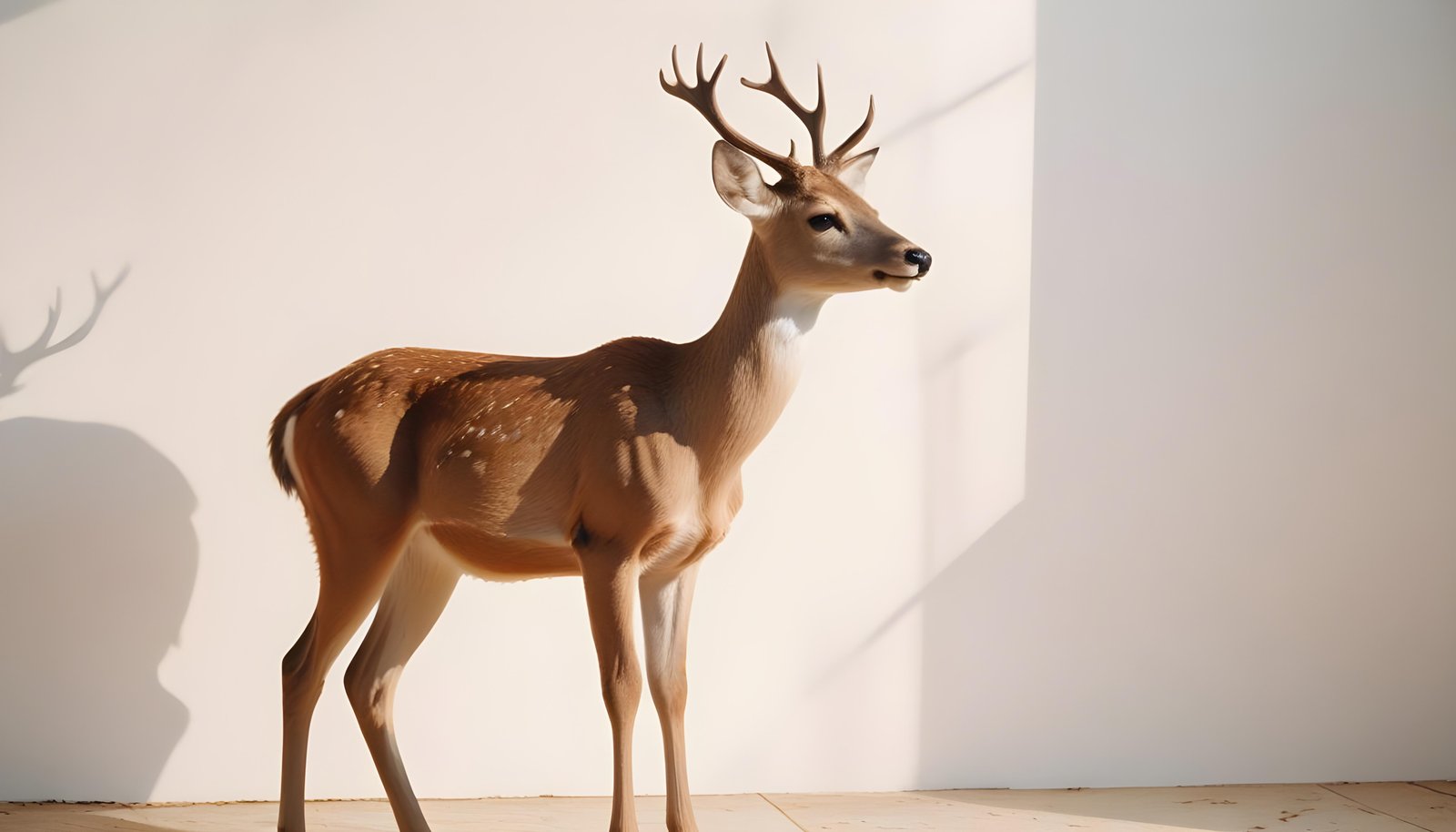 Majestic Deer Wildlife Portrait in Natural Forest Environment