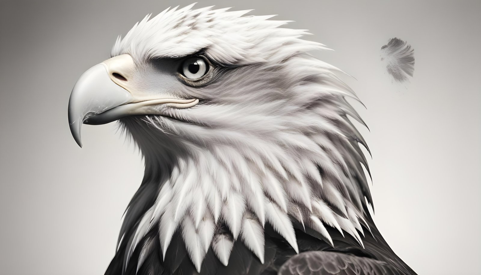 Majestic Eagle Bird of Prey Wildlife Portrait Isolated on Natural Background