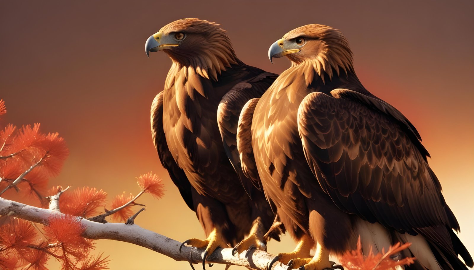 Majestic Eagle Bird of Prey Wildlife Portrait Isolated on Natural Background