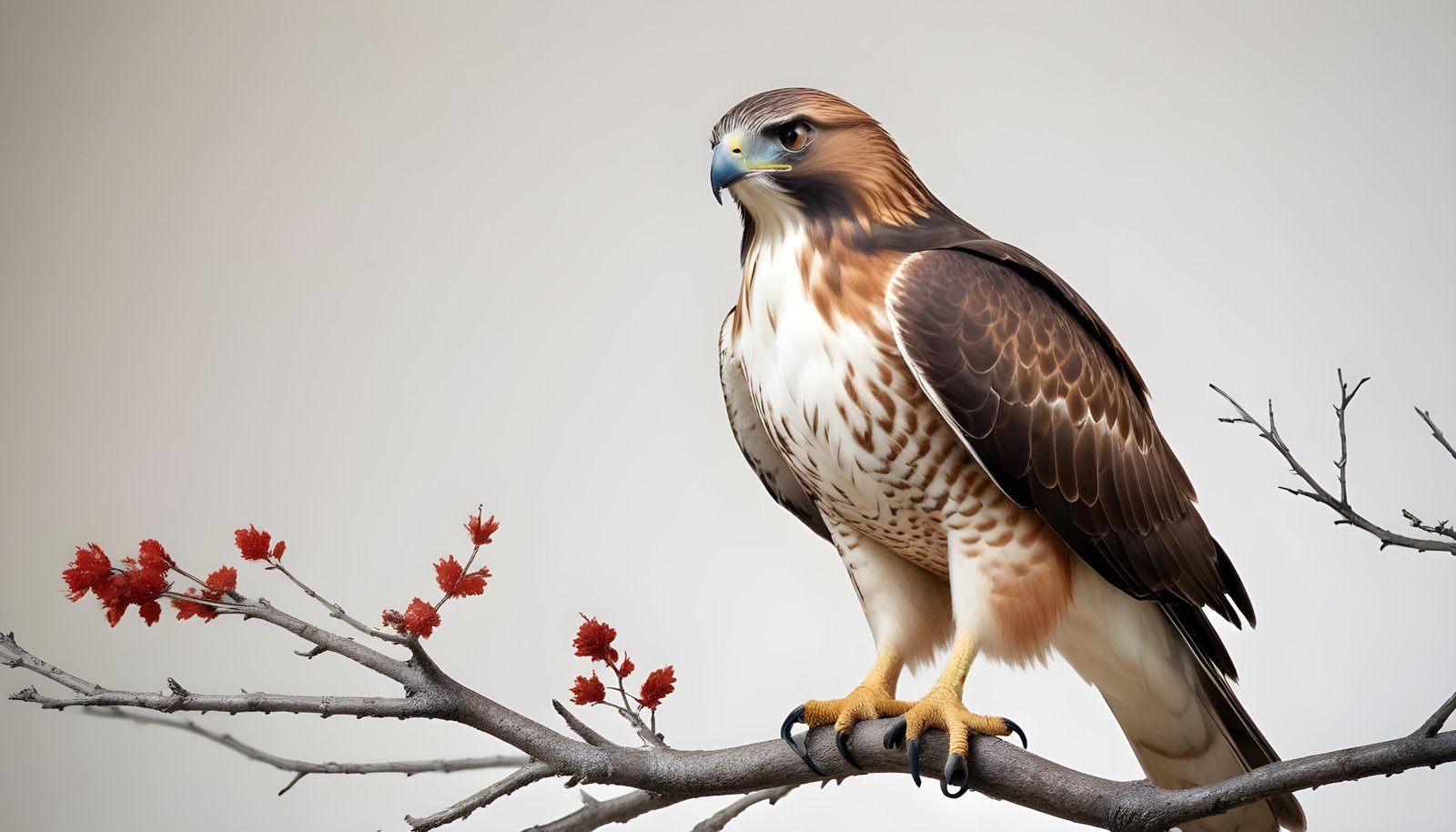 Majestic Eagle Bird of Prey Wildlife Portrait Isolated on Natural Background