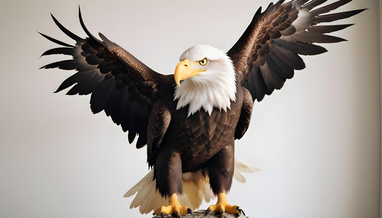 Majestic Eagle Bird of Prey Wildlife Portrait Isolated on Natural Background