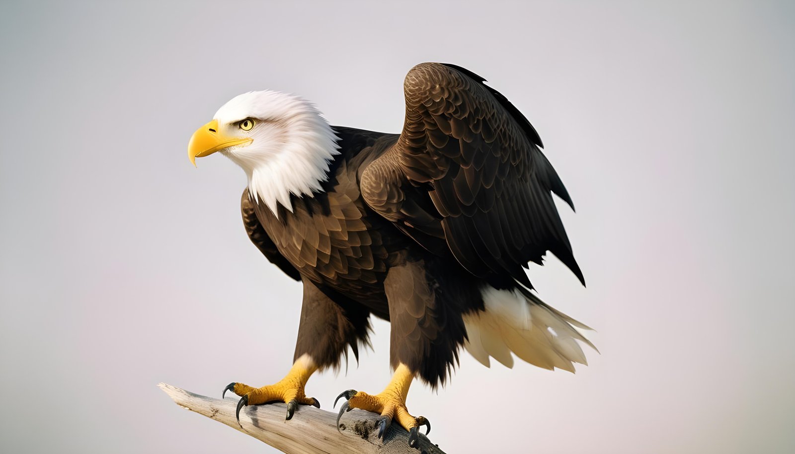 Majestic Eagle Bird of Prey Wildlife Portrait Isolated on Natural Background