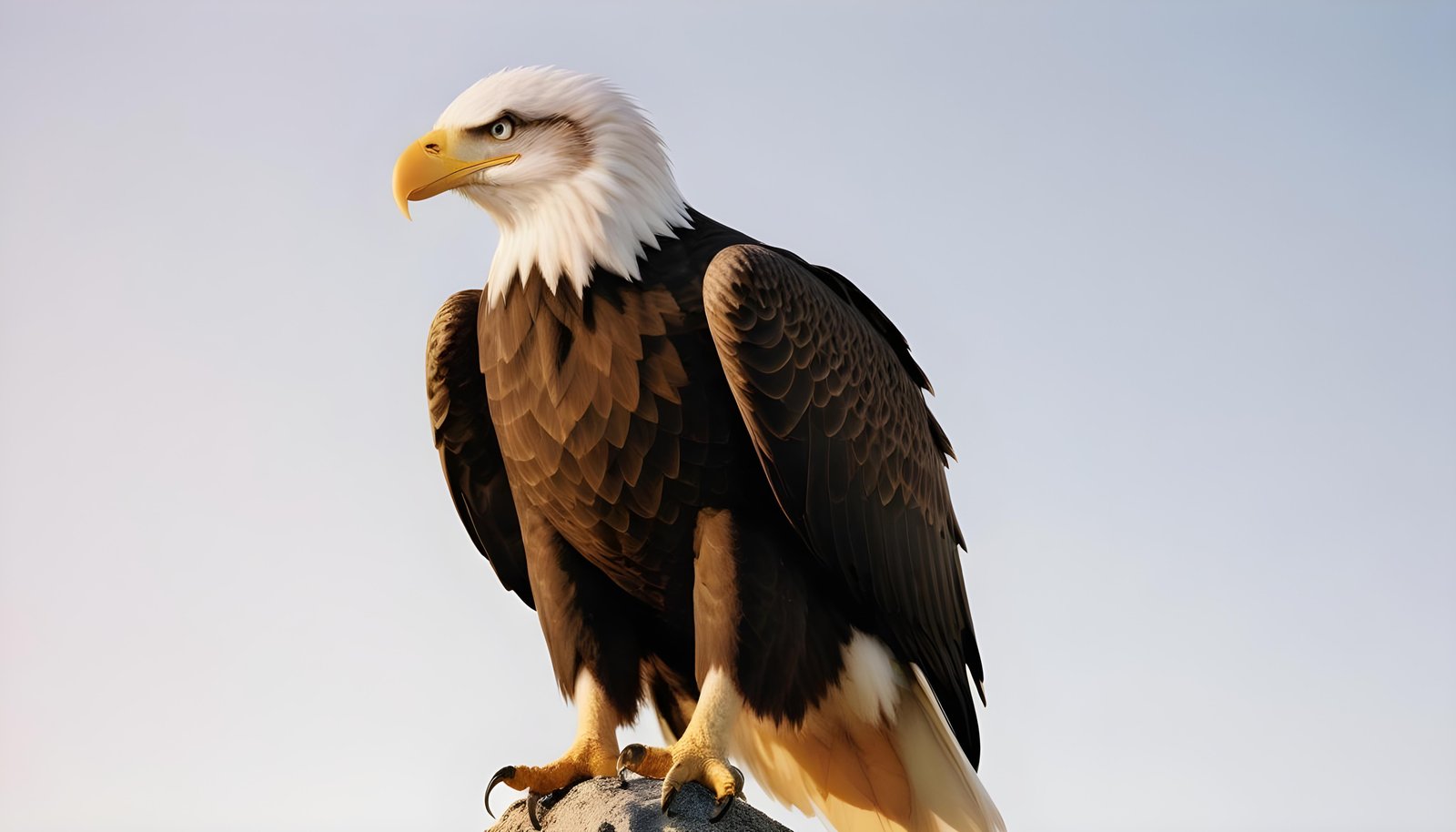 Majestic Eagle Bird of Prey Wildlife Portrait Isolated on Natural Background