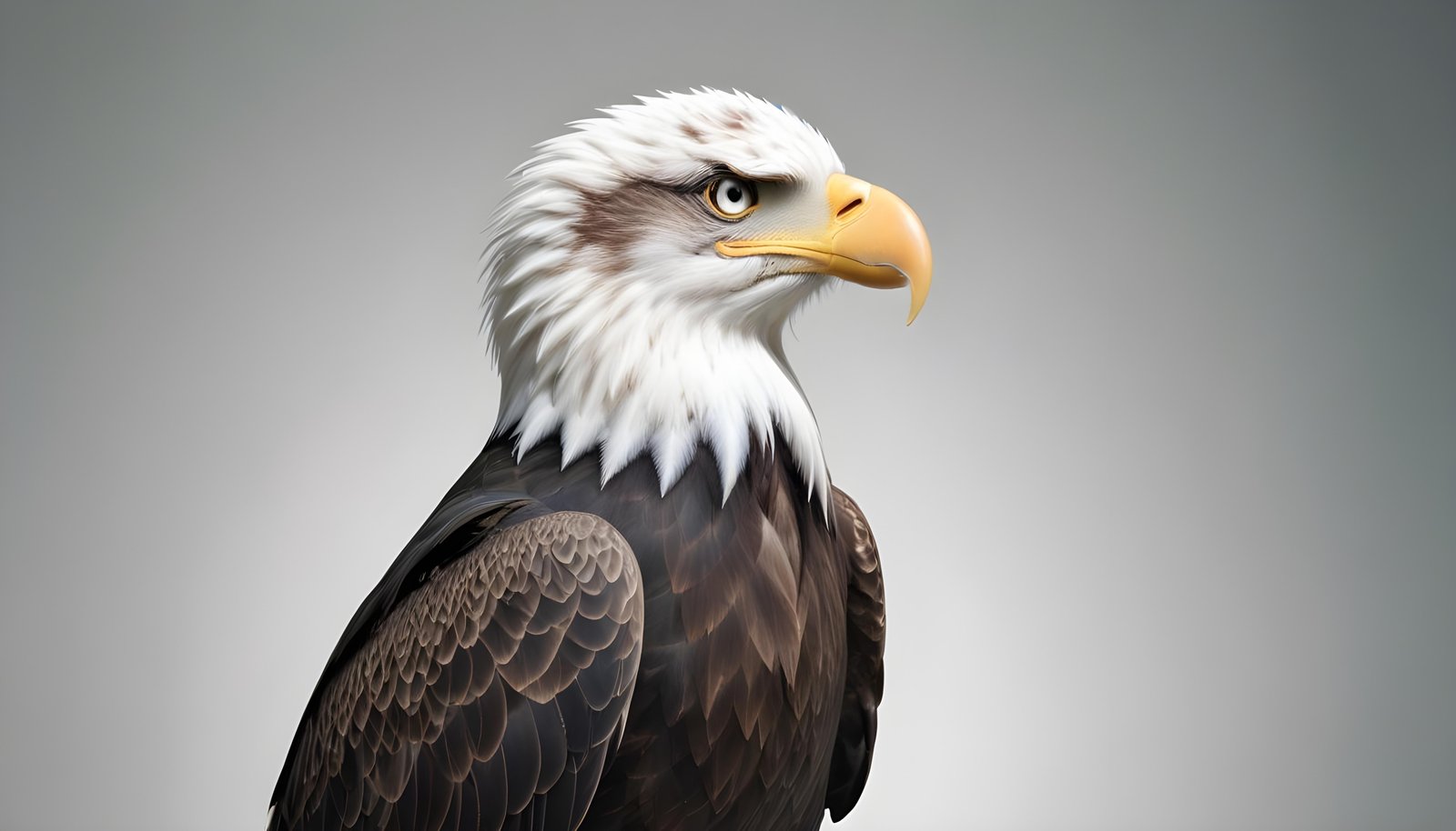 Majestic Eagle Bird of Prey Wildlife Portrait Isolated on Natural Background