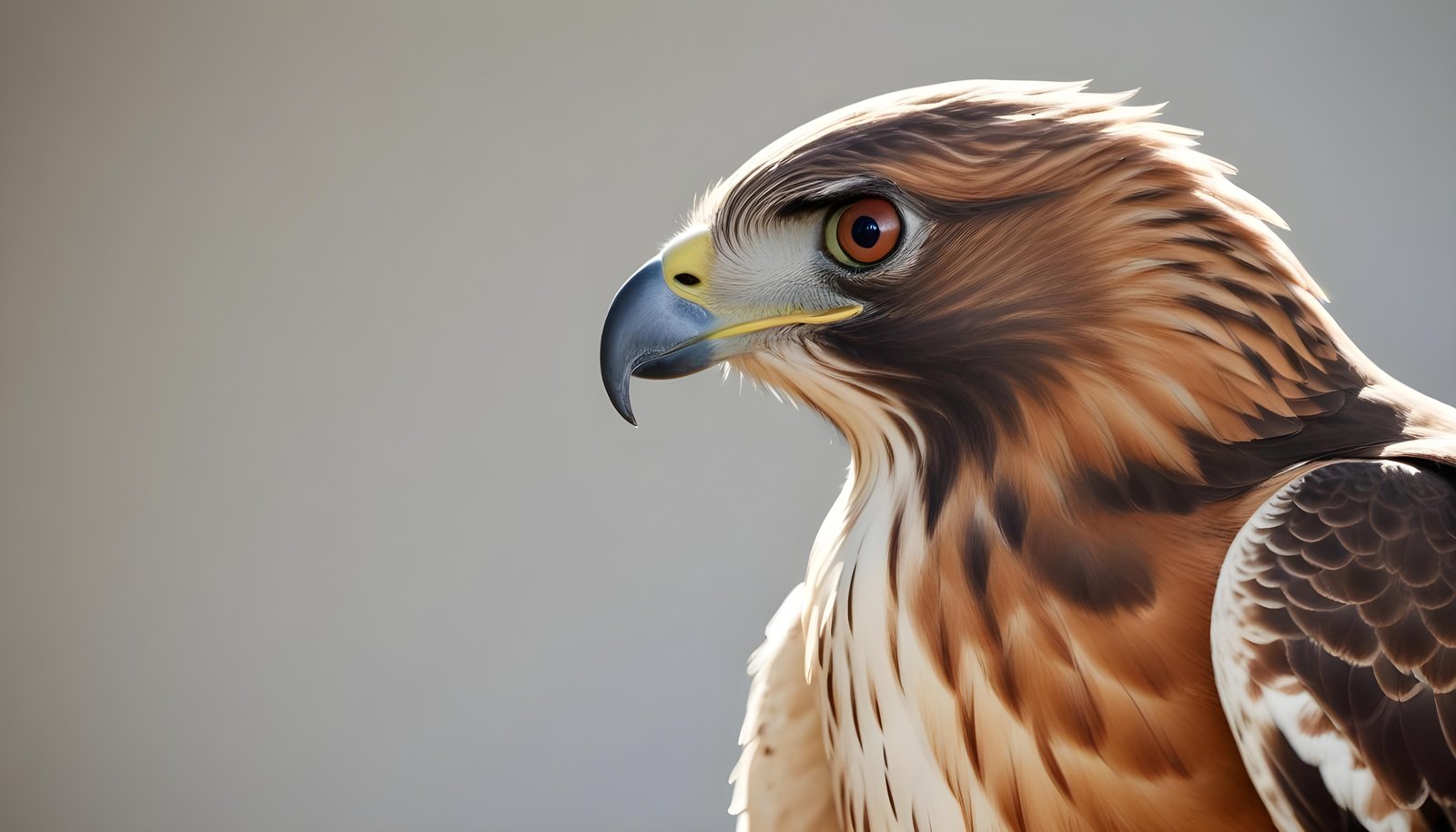 Majestic Eagle Bird of Prey Wildlife Portrait Isolated on Natural Background