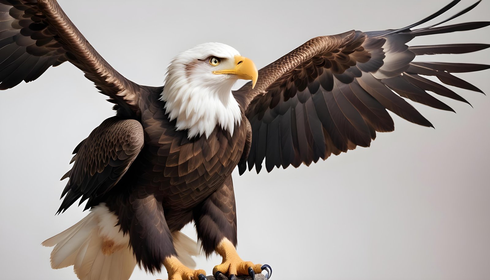 Majestic Eagle Bird of Prey Wildlife Portrait Isolated on Natural Background