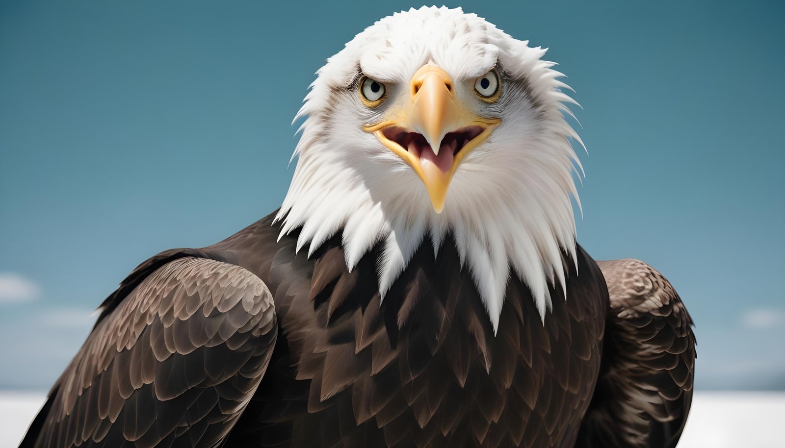 Majestic Eagle Bird of Prey Wildlife Portrait Isolated on Natural Background