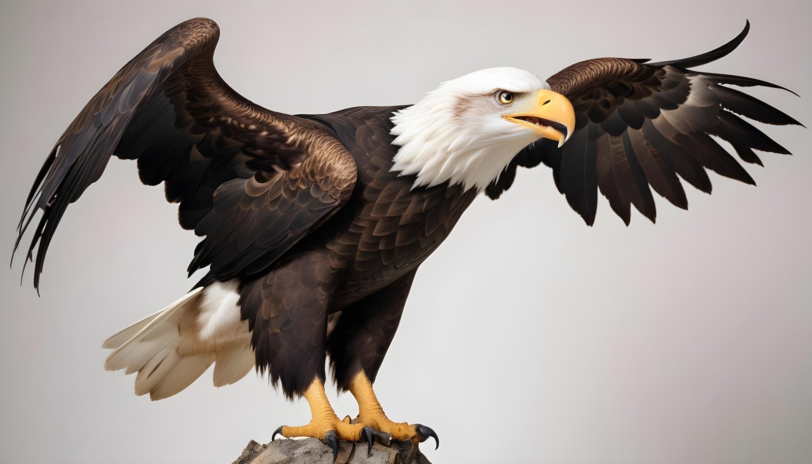 Majestic Eagle Bird of Prey Wildlife Portrait Isolated on Natural Background