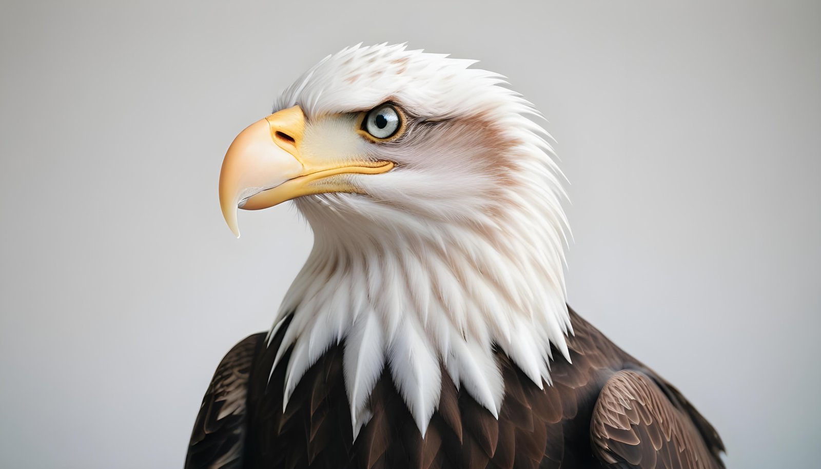 Majestic Eagle Bird of Prey Wildlife Portrait Isolated on Natural Background