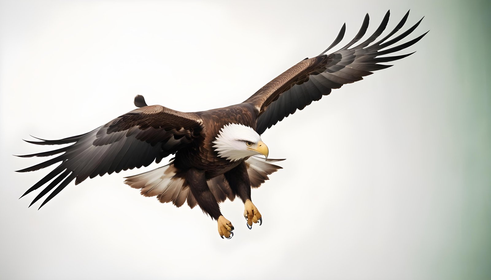 Majestic Eagle Bird of Prey Wildlife Portrait Isolated on Natural Background