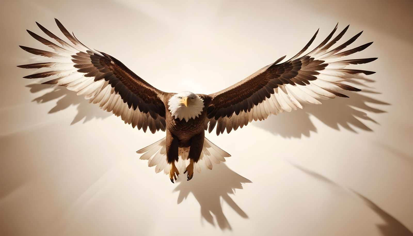Majestic Eagle Bird of Prey Wildlife Portrait Isolated on Natural Background