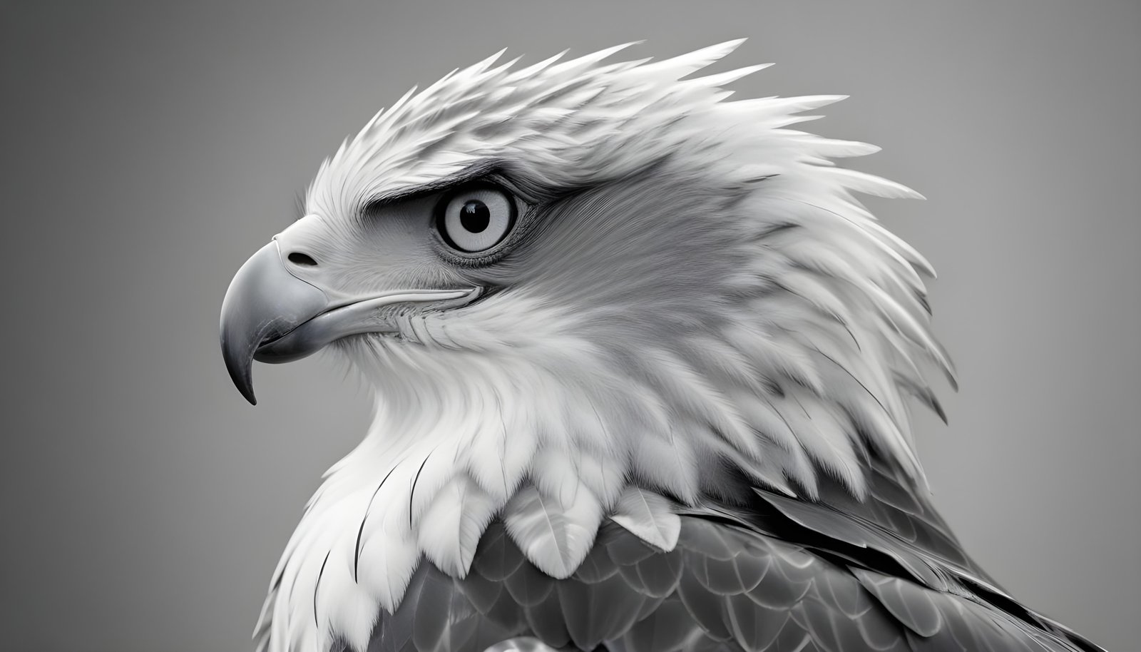 Majestic Eagle Bird of Prey Wildlife Portrait Isolated on Natural Background
