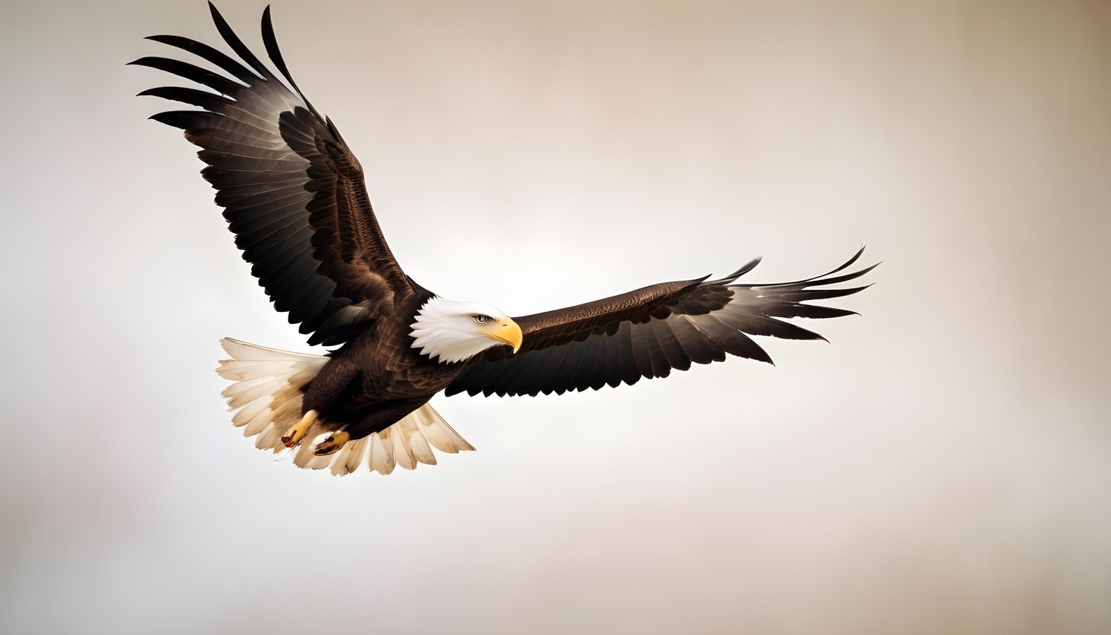 Majestic Eagle Bird of Prey Wildlife Portrait Isolated on Natural Background