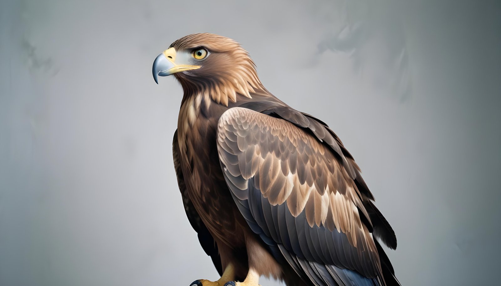Majestic Eagle Bird of Prey Wildlife Portrait Isolated on Natural Background