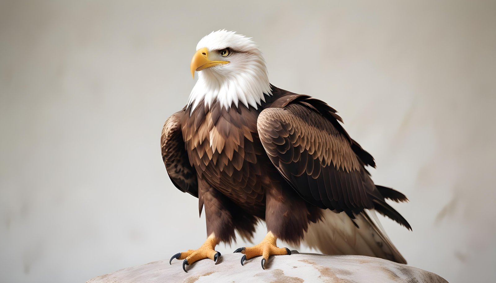 Majestic Eagle Bird of Prey Wildlife Portrait Isolated on Natural Background