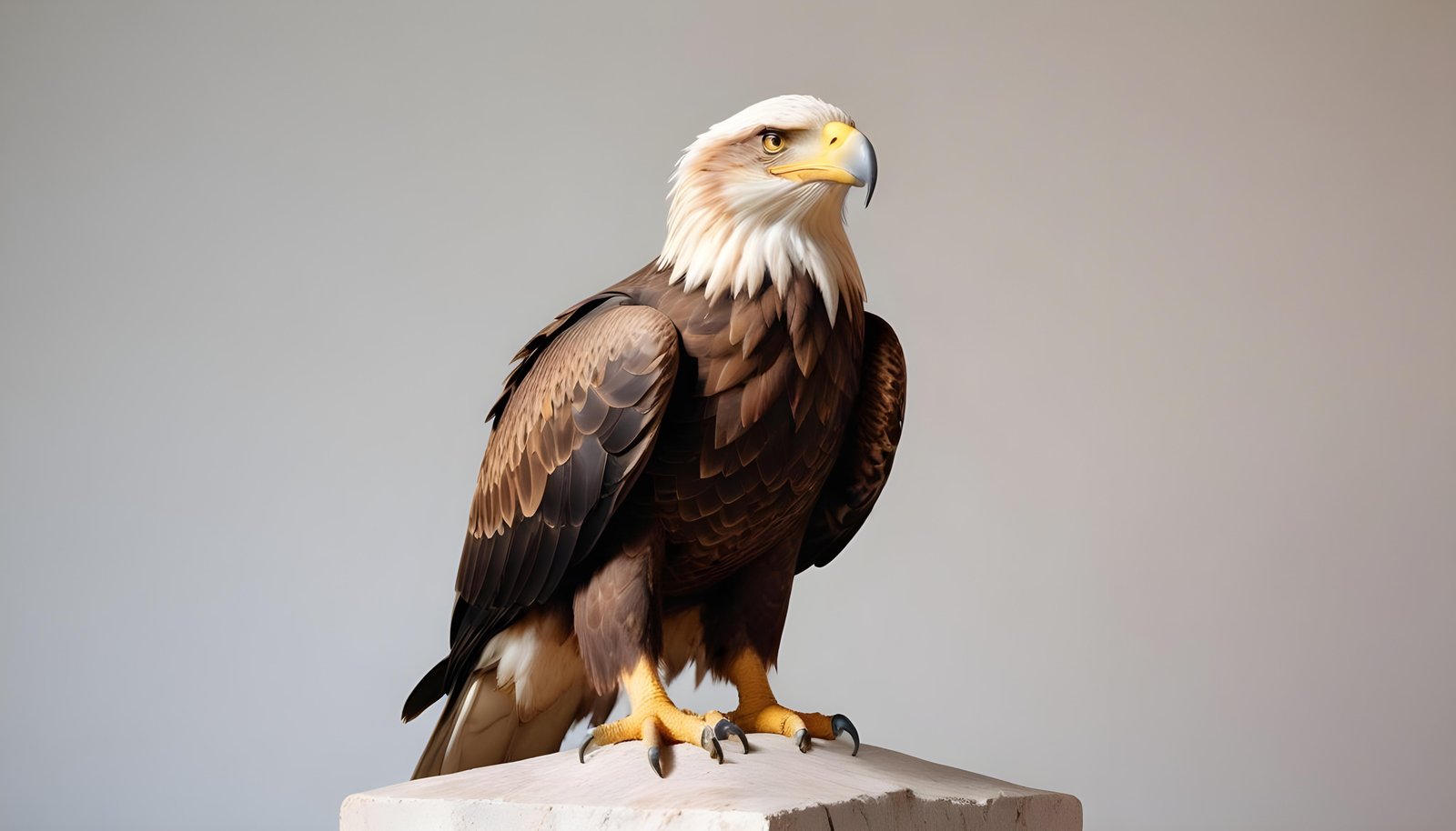Majestic Eagle Bird of Prey Wildlife Portrait Isolated on Natural Background