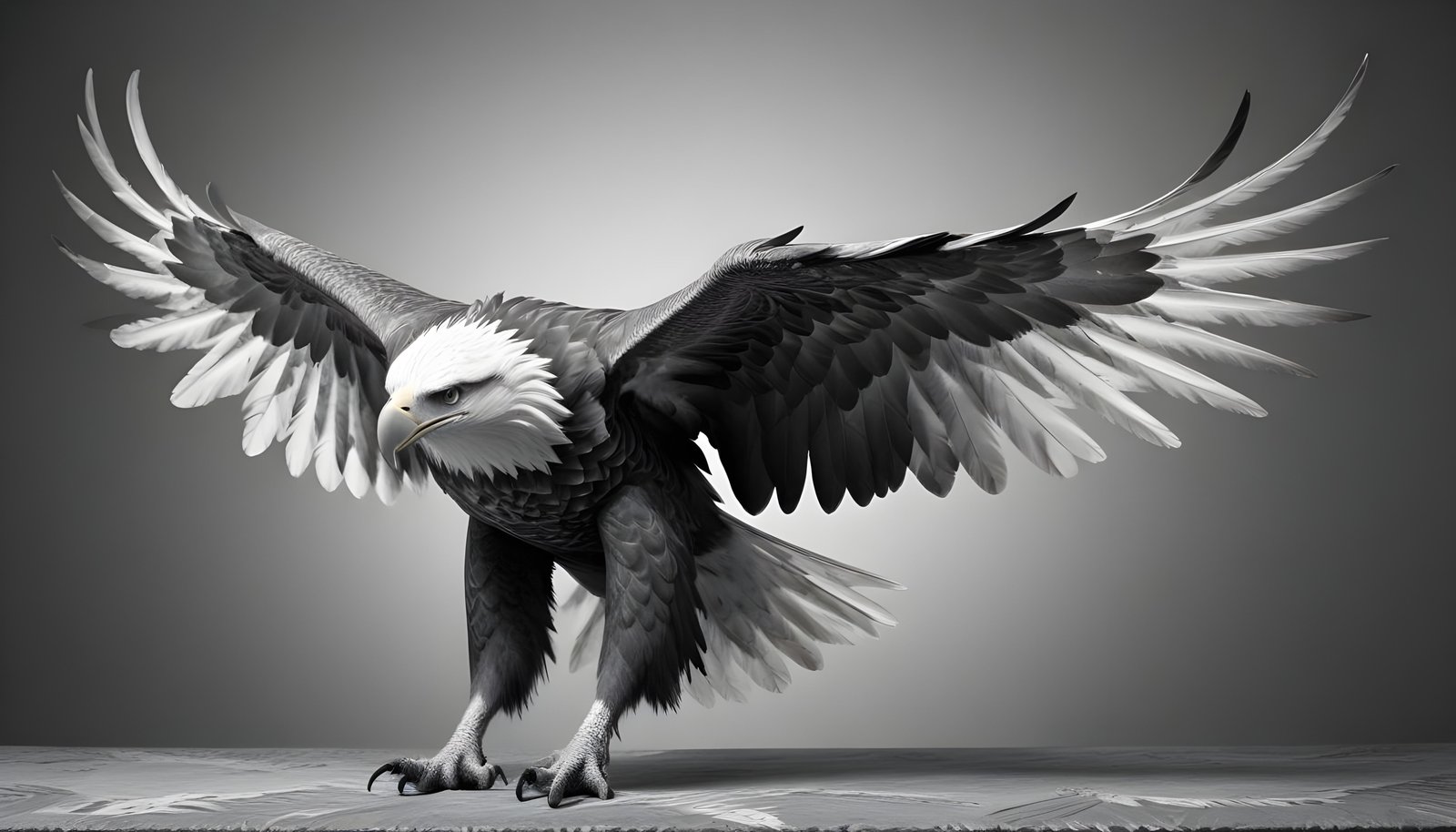 Majestic Eagle Bird of Prey Wildlife Portrait Isolated on Natural Background