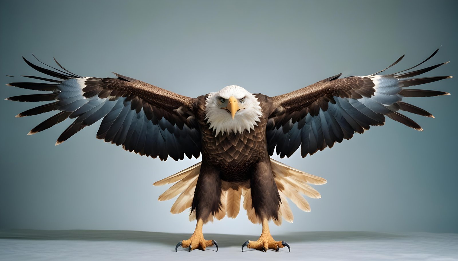 Majestic Eagle Bird of Prey Wildlife Portrait Isolated on Natural Background