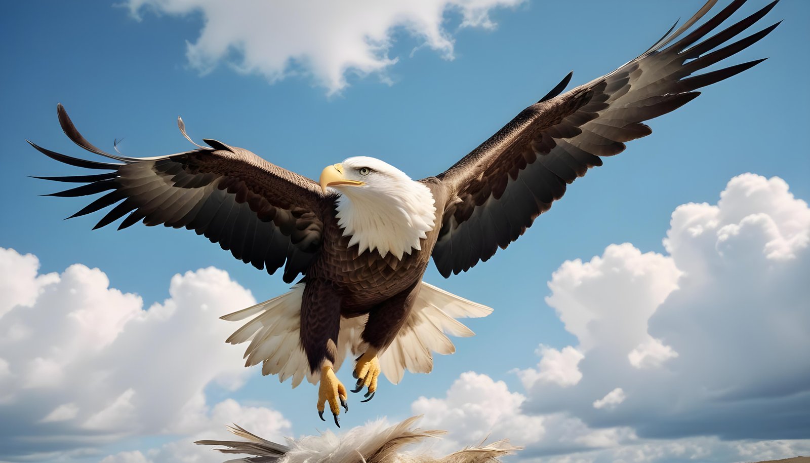 Majestic Eagle Bird of Prey Wildlife Portrait Isolated on Natural Background