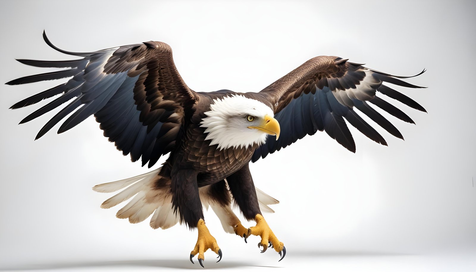 Majestic Eagle Bird of Prey Wildlife Portrait Isolated on Natural Background