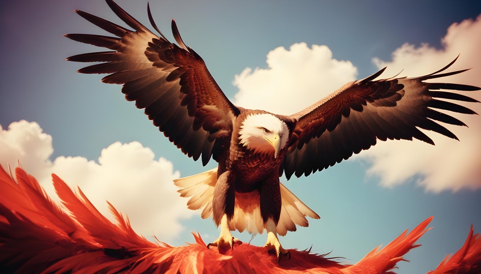 Majestic Eagle Bird of Prey Wildlife Portrait Isolated on Natural Background