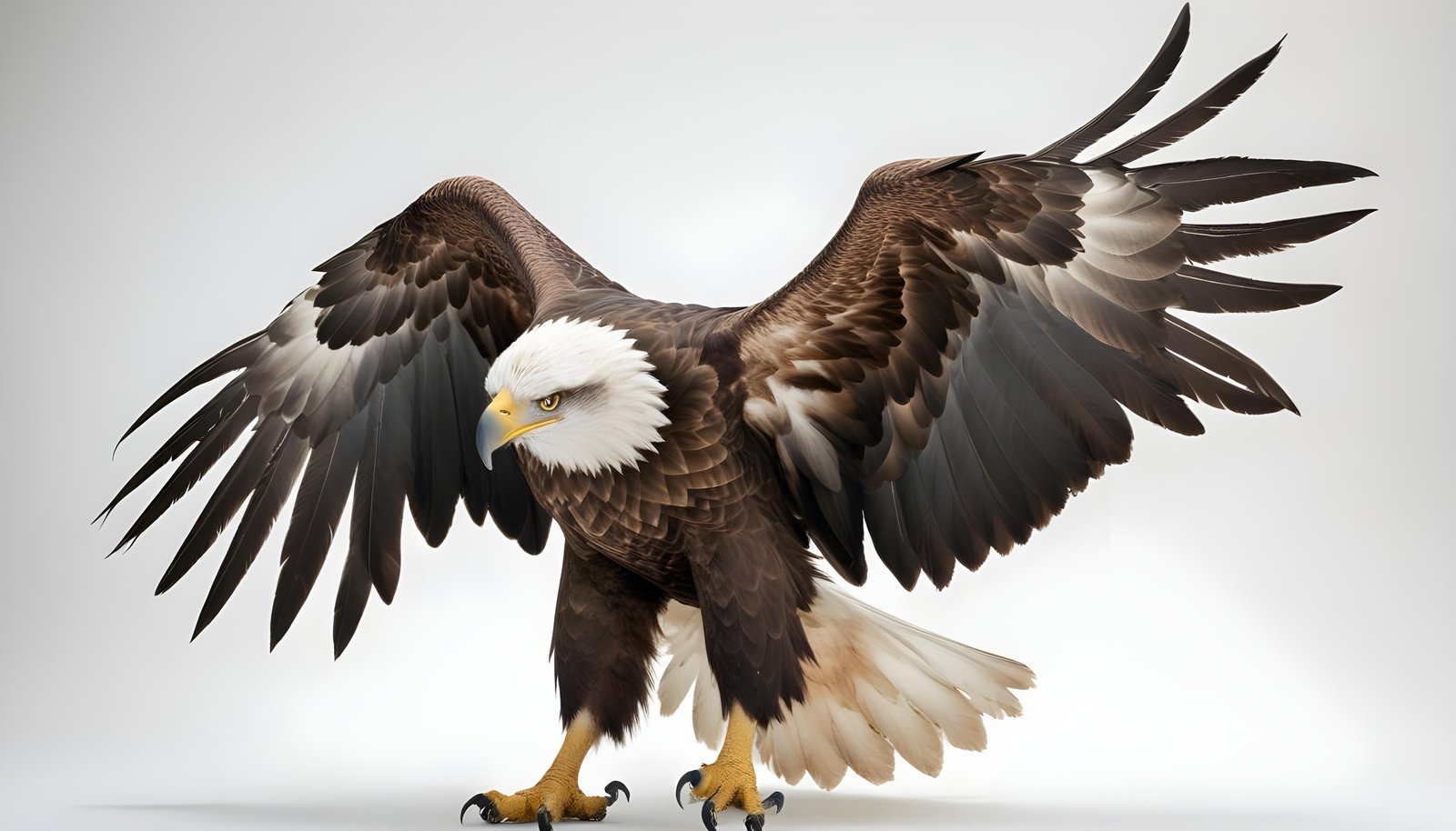 Majestic Eagle Bird of Prey Wildlife Portrait Isolated on Natural Background